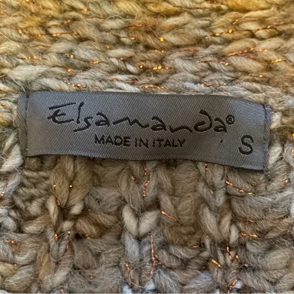 Cozy Knit Button-Up Cardigan made in Italy - Picture 3 of 4